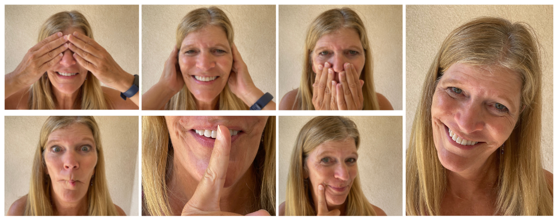 Nancy Hubbell Fournier montage of fun faces