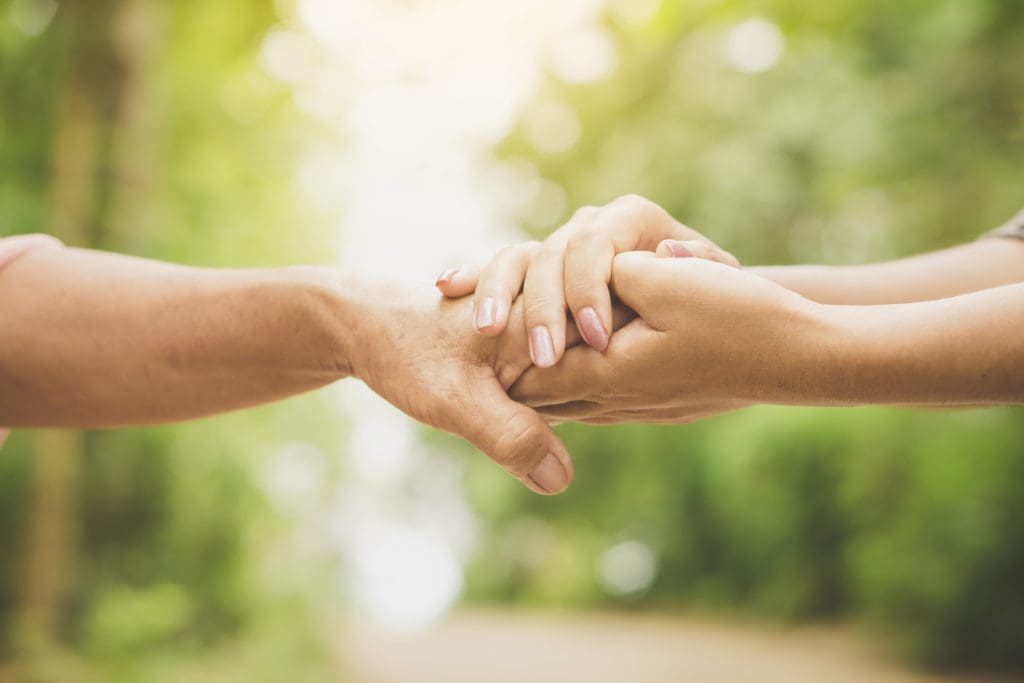 comforting hands