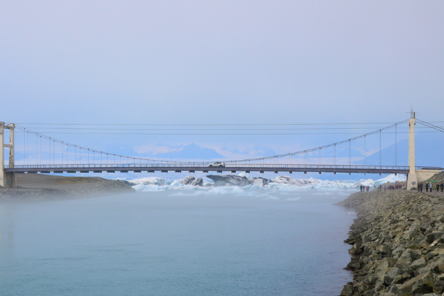 Bridge over Jokulsarlon Glacier Lagoon